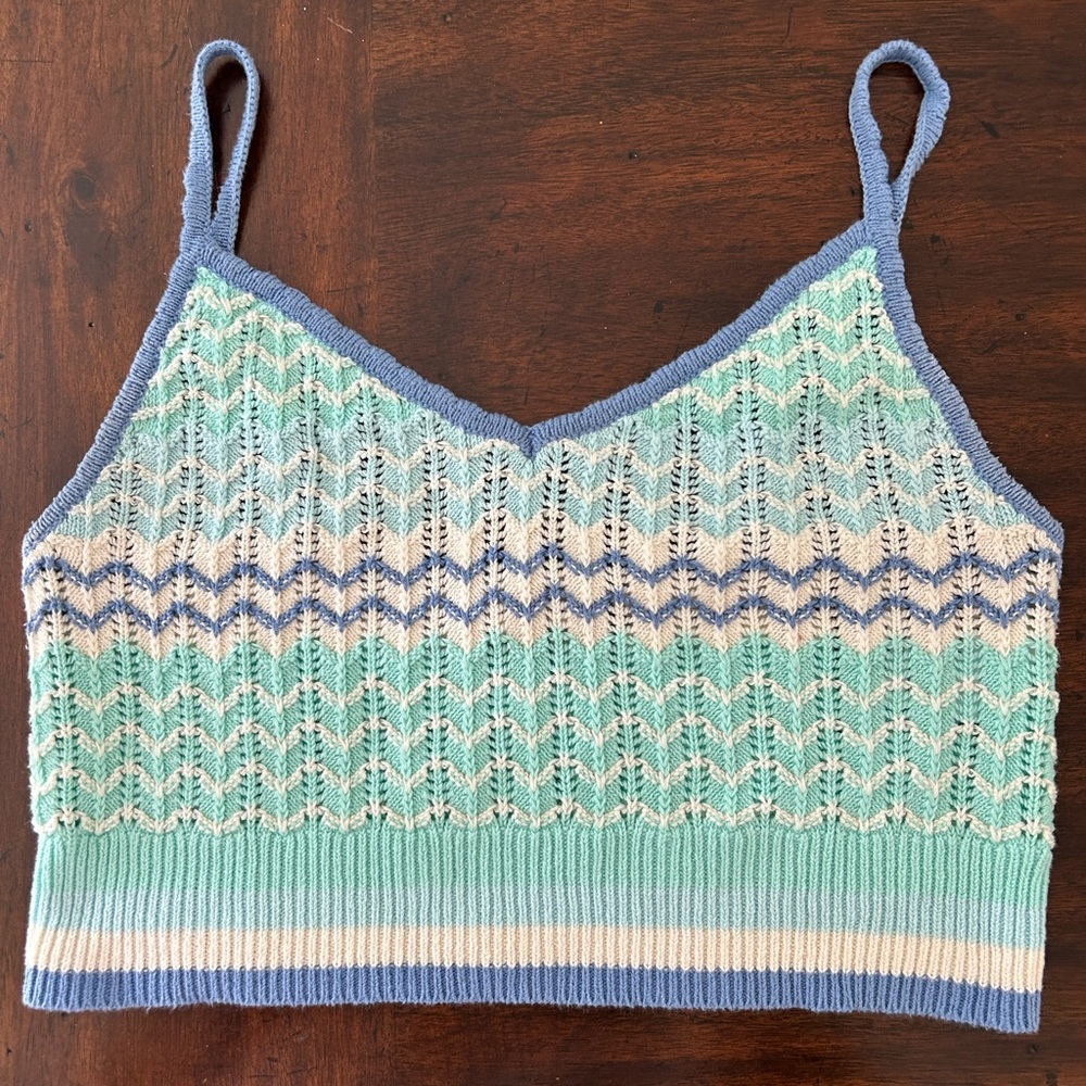 Crochet crop tank - American Eagle